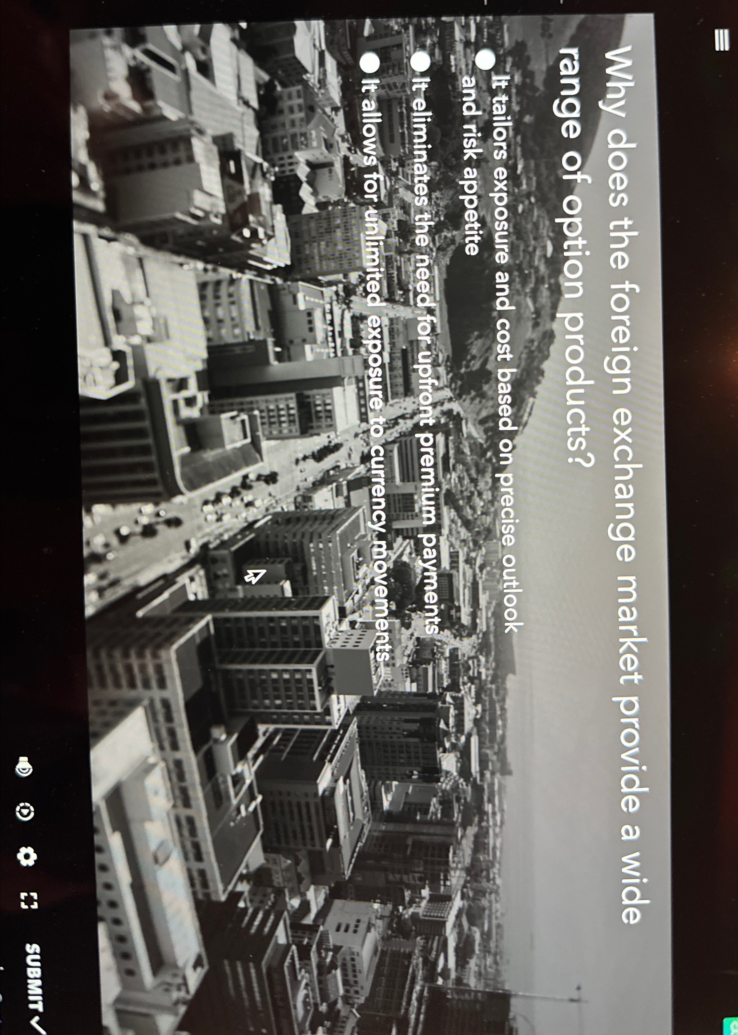  Why does the foreign exchange market provide a wide range of