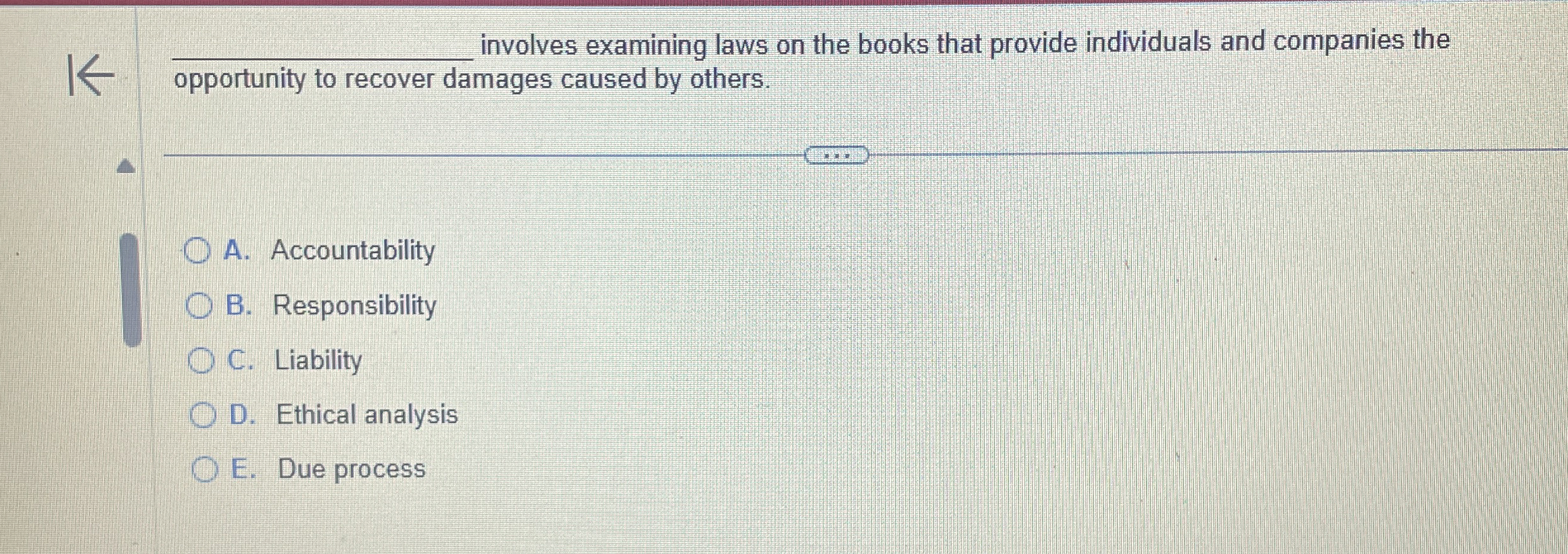  q, involves examining laws on the books that provide individuals and