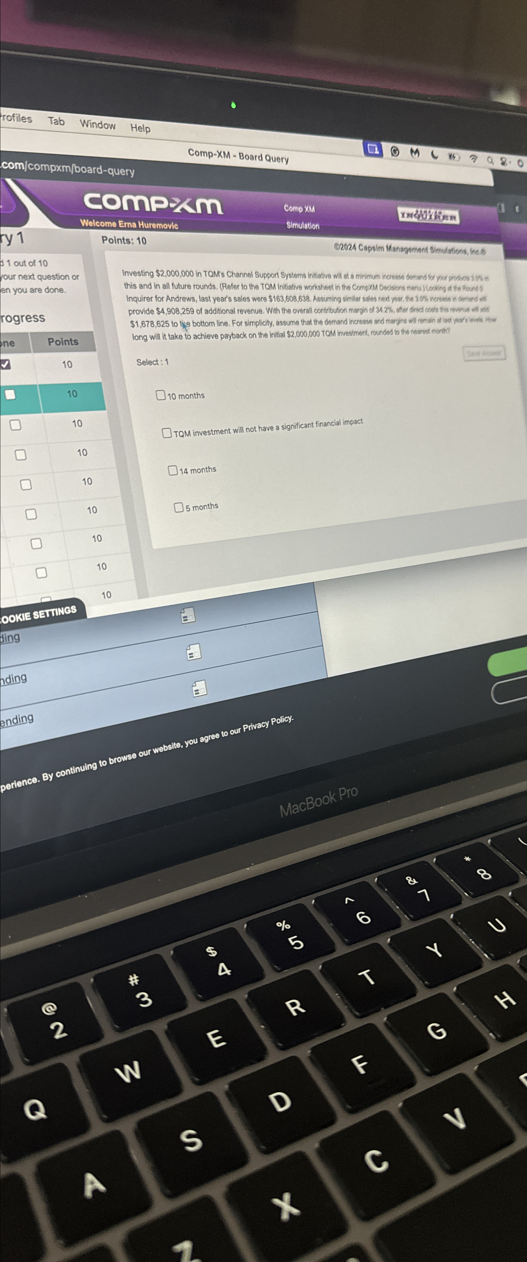  Comp-XM - Board Query com/compxm/board-query O 4. 2.0 rofiles Tab Window