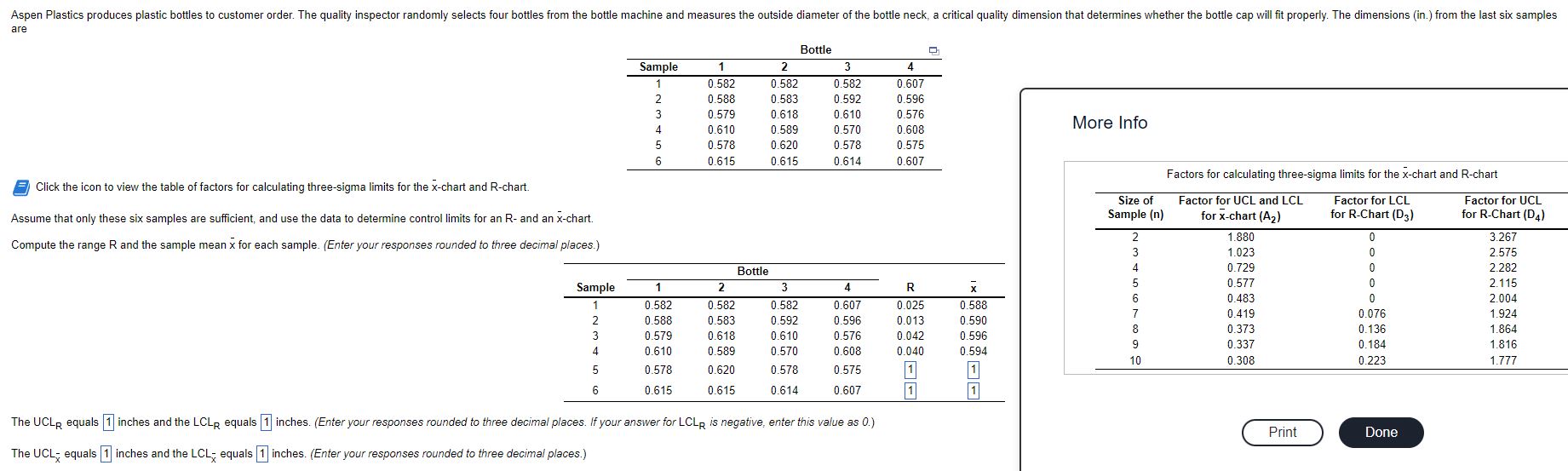  are \begin{tabular}{ccccc} \multicolumn{5}{c}{ Bottle }\\ \hline Sample & \(\mathbf{1}\) & \(\mathbf{2}\)