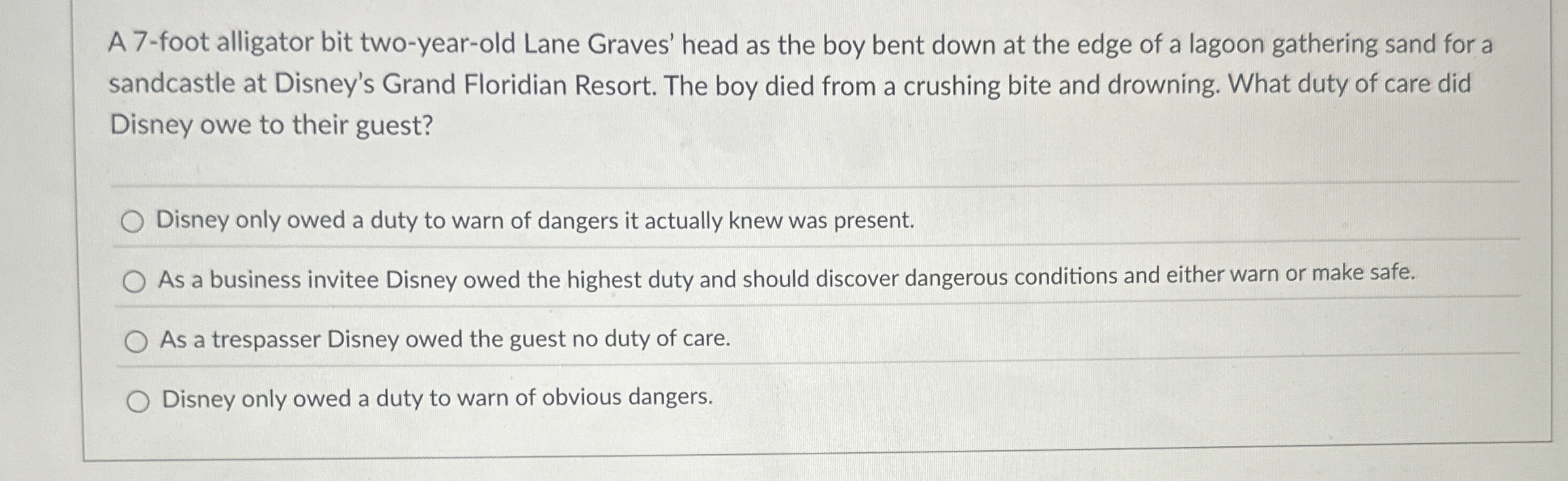  A 7-foot alligator bit two-year-old Lane Graves' head as the boy