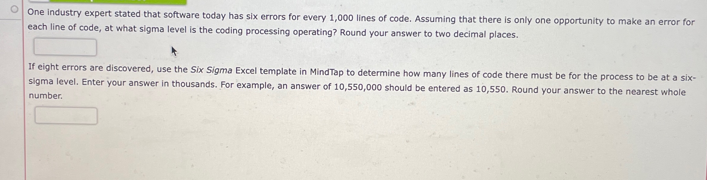  One industry expert stated that software today has six errors for