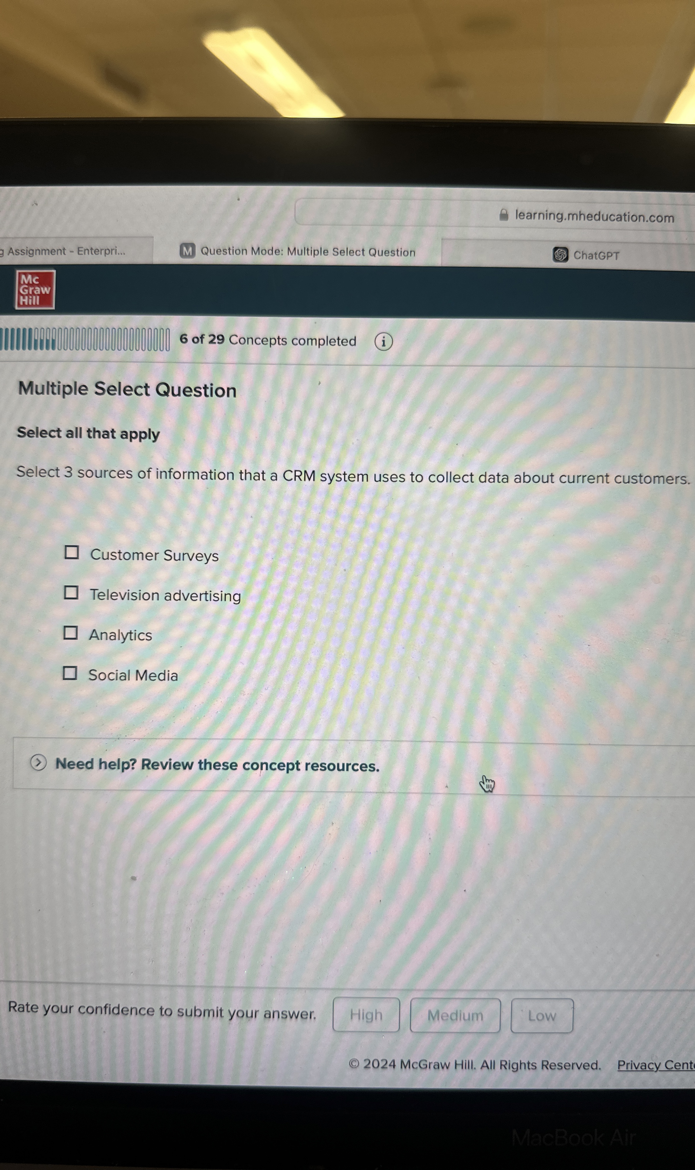  Multiple Select Question Select all that apply Select 3 sources of