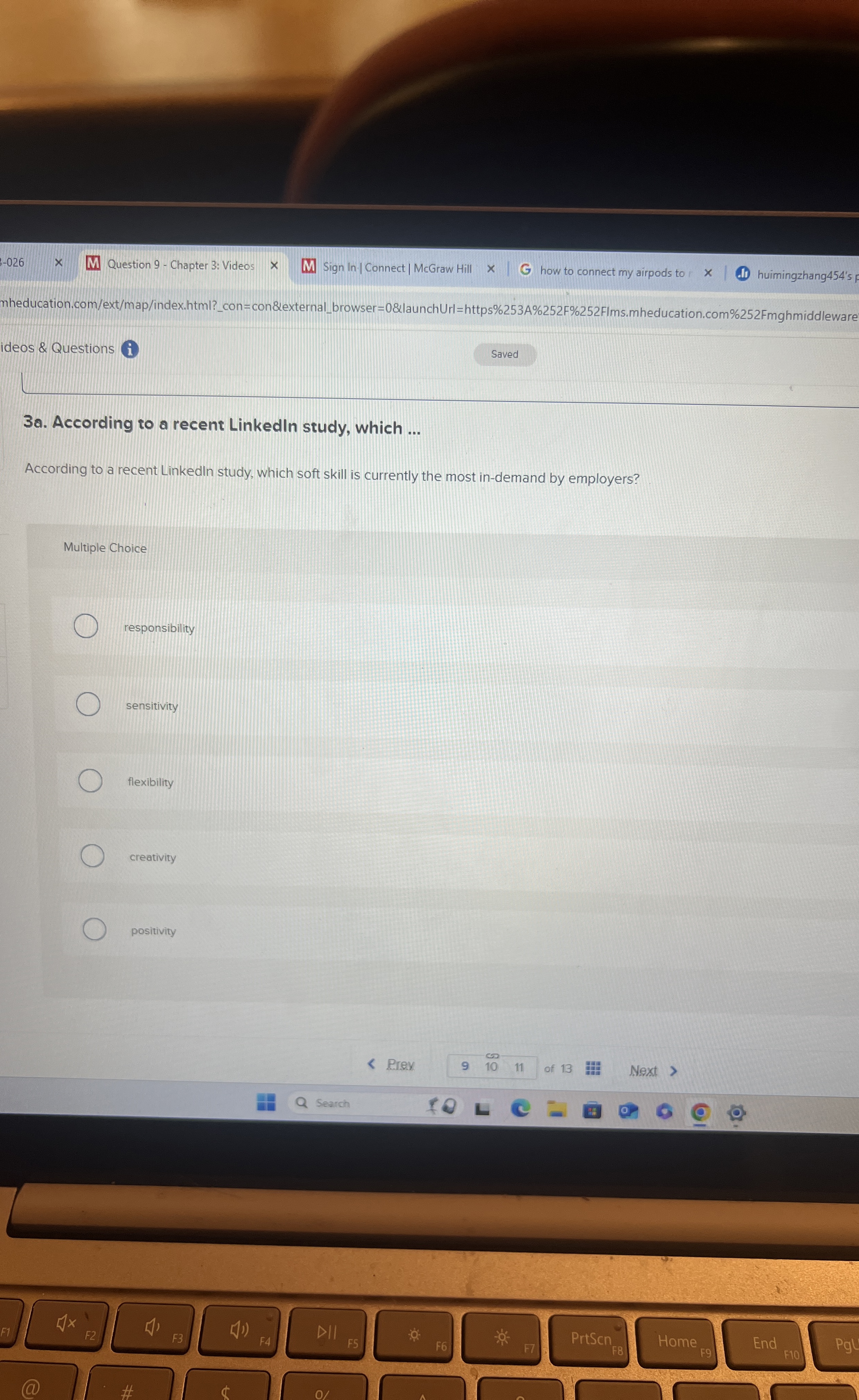  3a. According to a recent Linkedln study, which ... According to