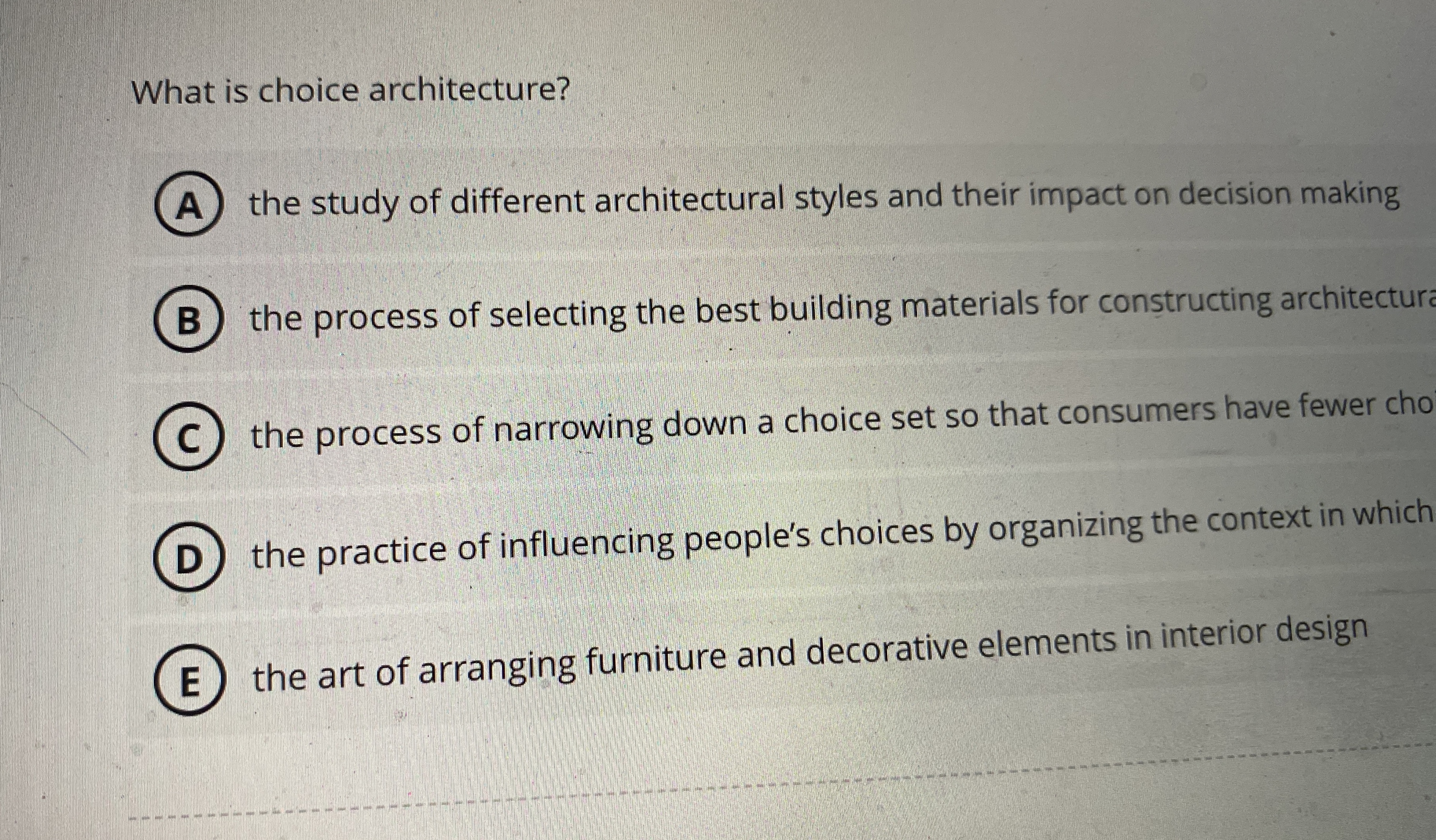  Consumers move through five stages before adopting a product. During the