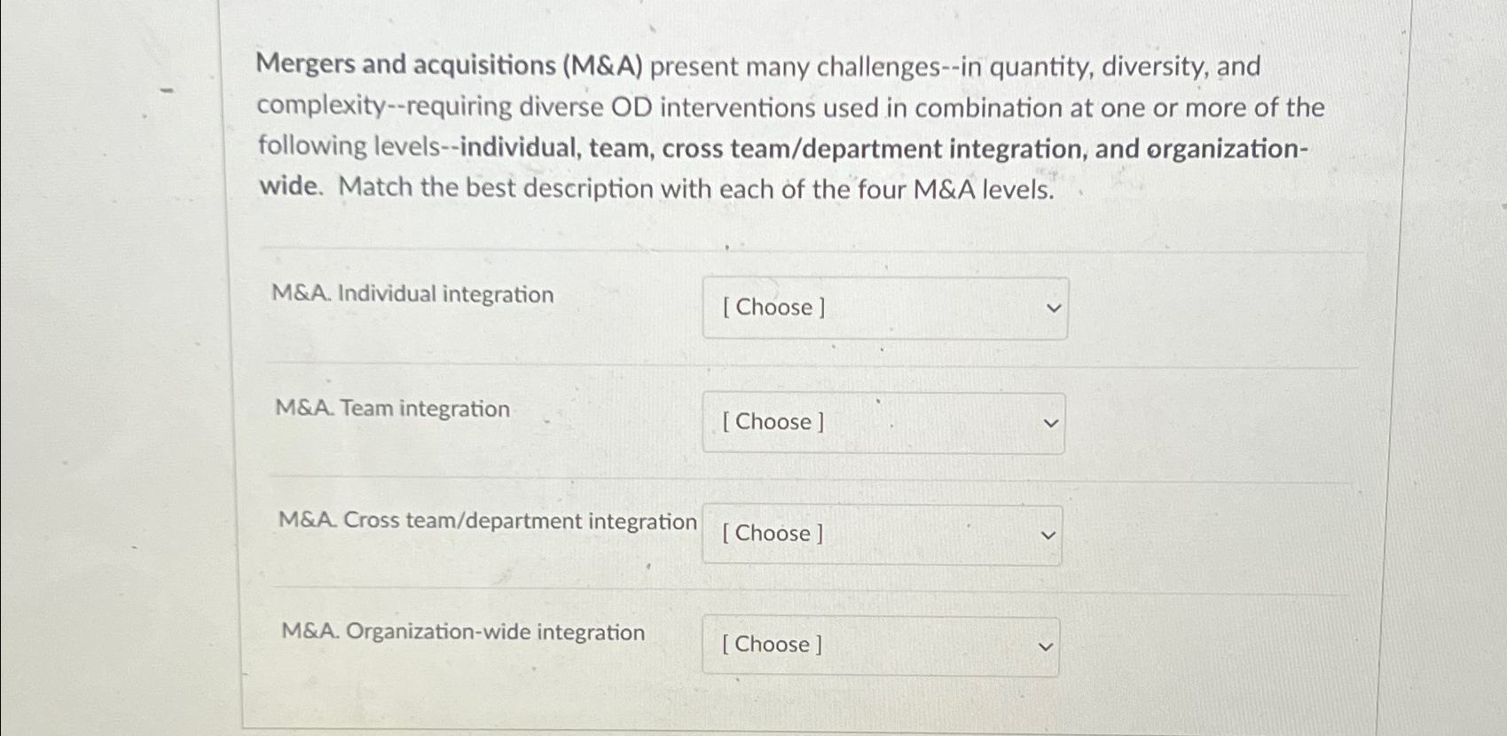  Mergers and acquisitions (M&A) present many challenges--in quantity, diversity, and complexity--requiring