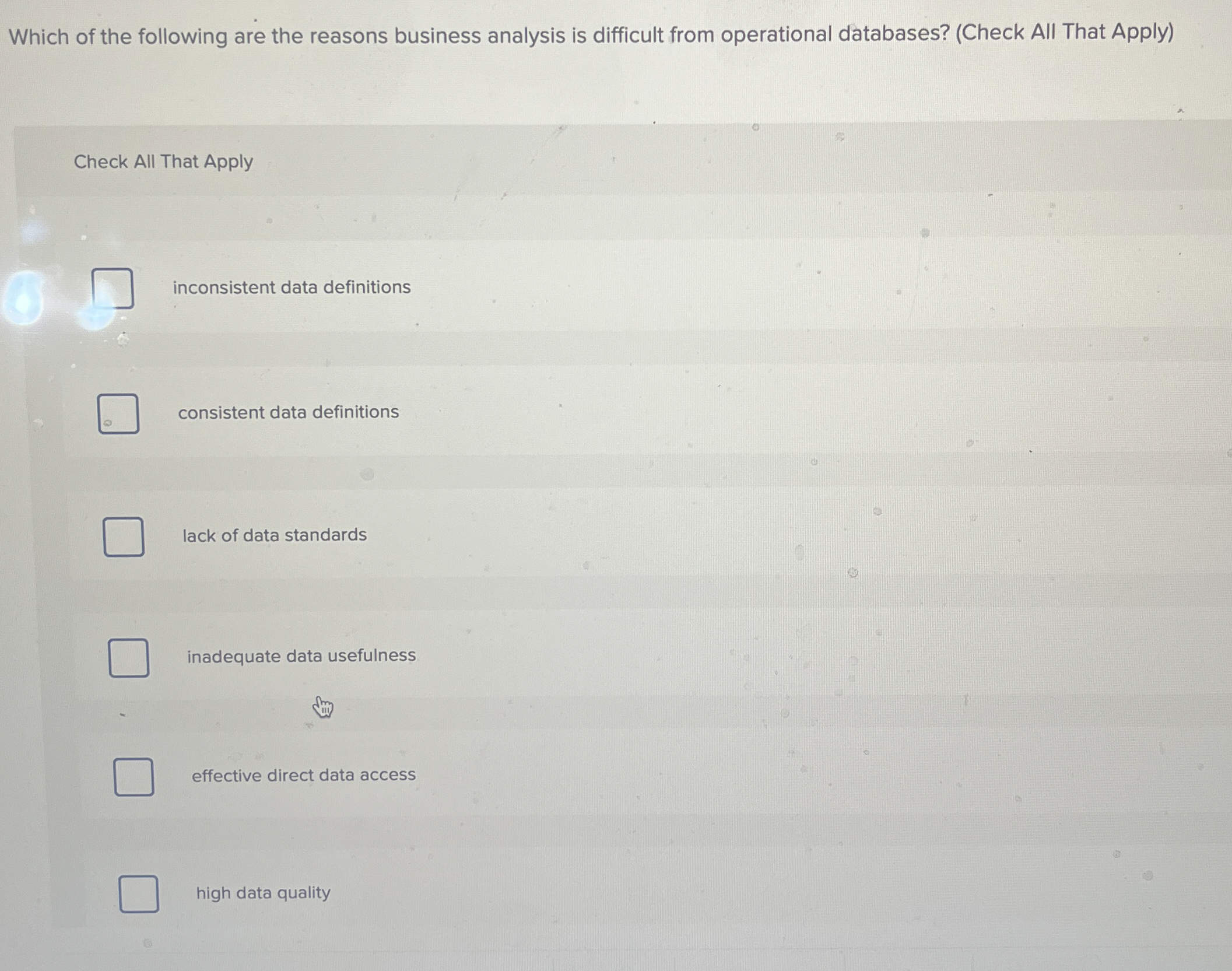  What is a process that weeds out and fixrd or dicards