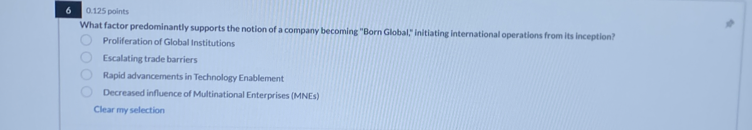  4 0.125 points What poses a challenge to the continued acceleration