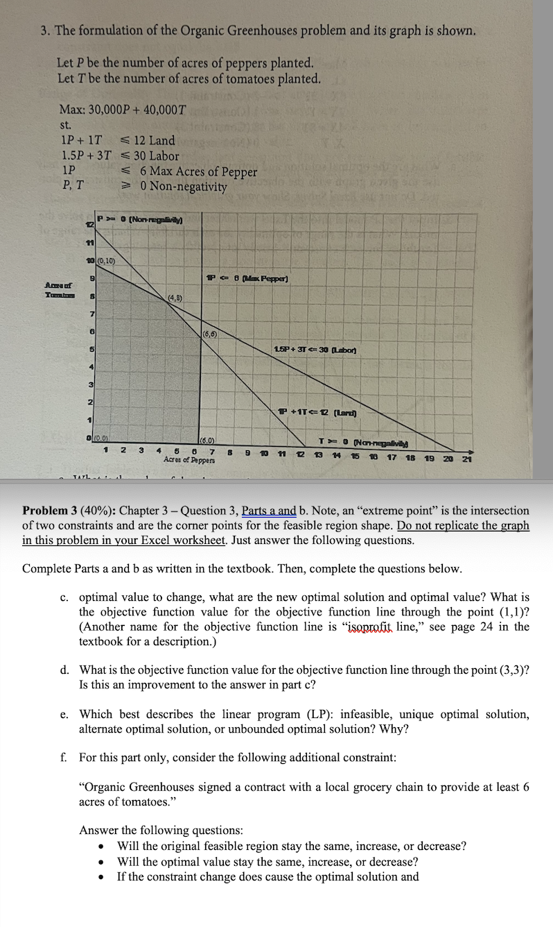  Problem 3(40%): Chapter 3-Question 3, Parts a and b. Note, an