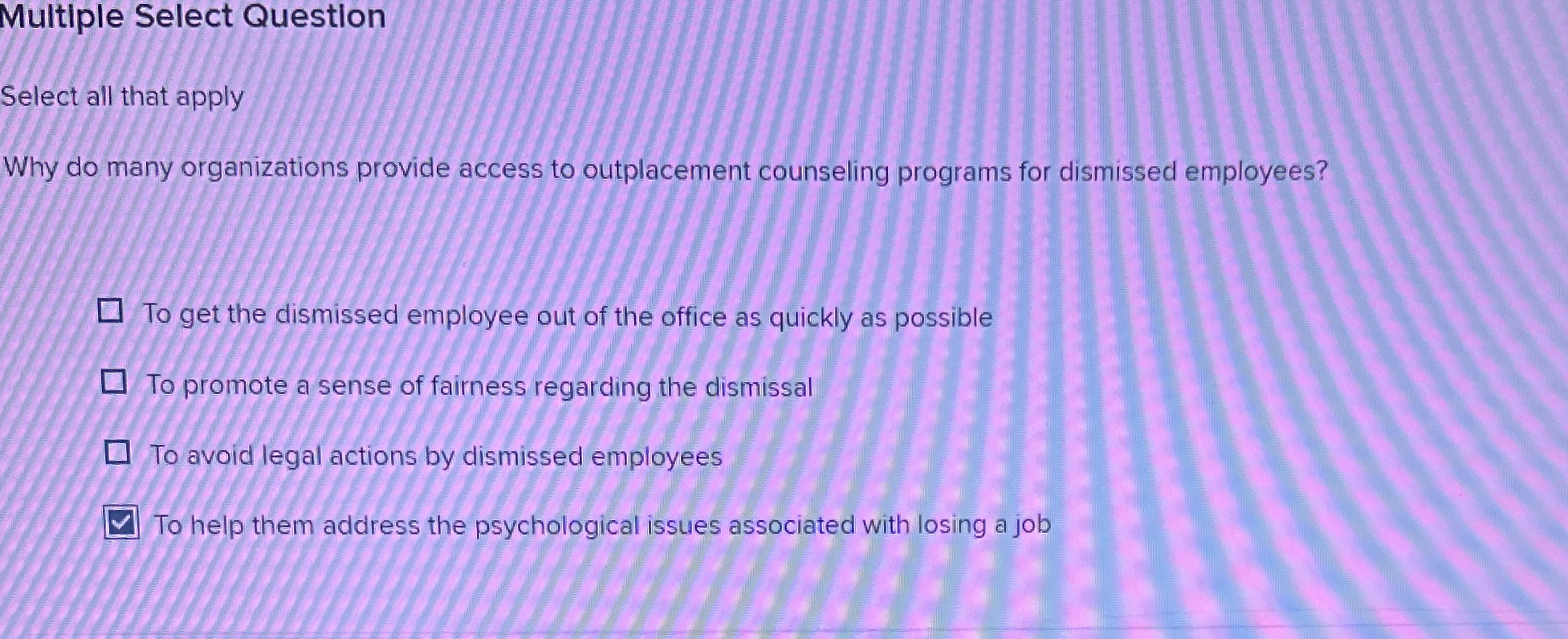  Multiple Select Question Select all that apply Why do many organizations
