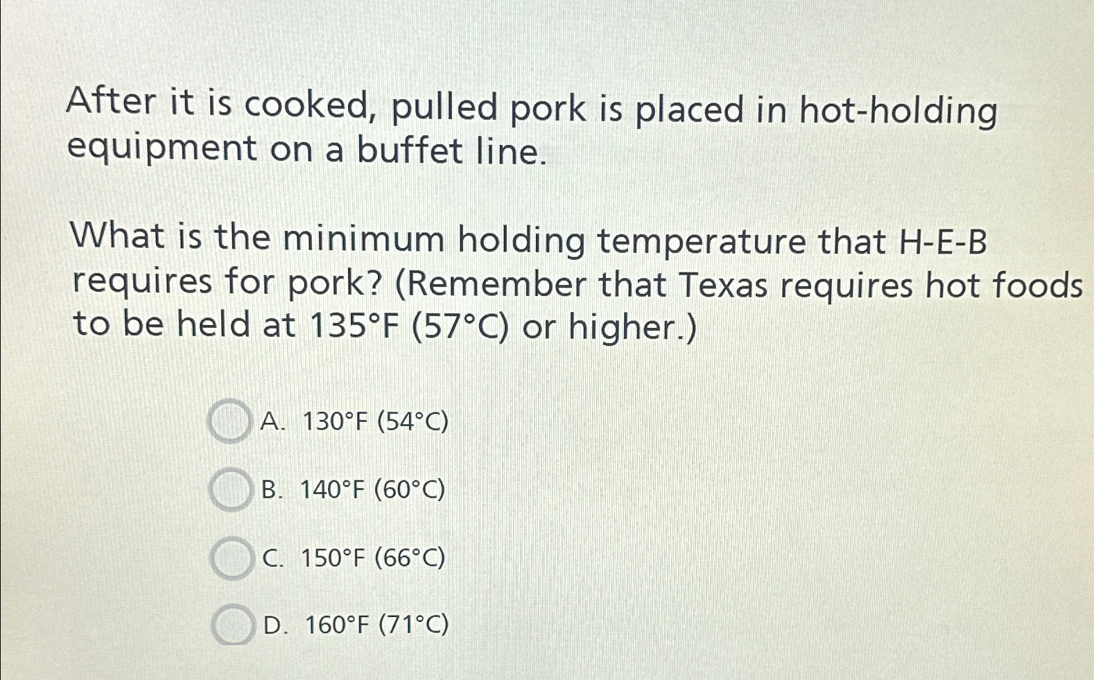  After it is cooked, pulled pork is placed in hot-holding equipment
