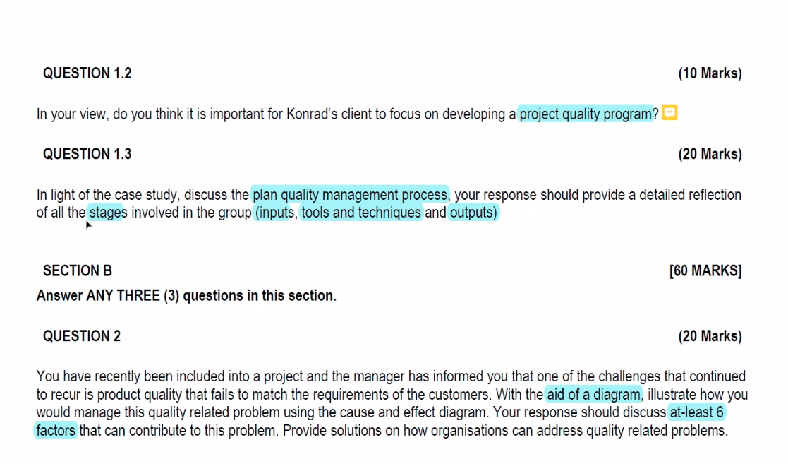 QUESTION 1.2 (10 Marks) In your view, do you think it