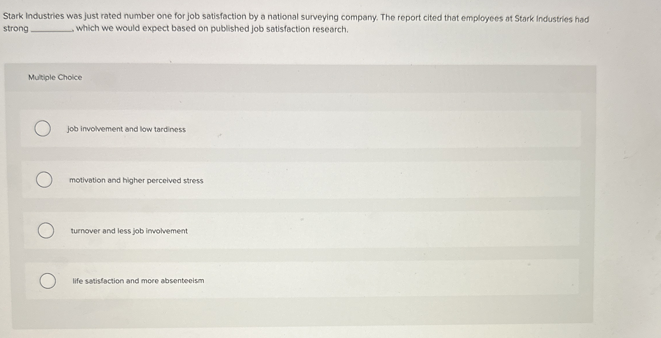  Fernanda, a hiring manager for a paper company, does not expect