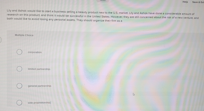  Help Save & Exi Lily and Ashok would like to start