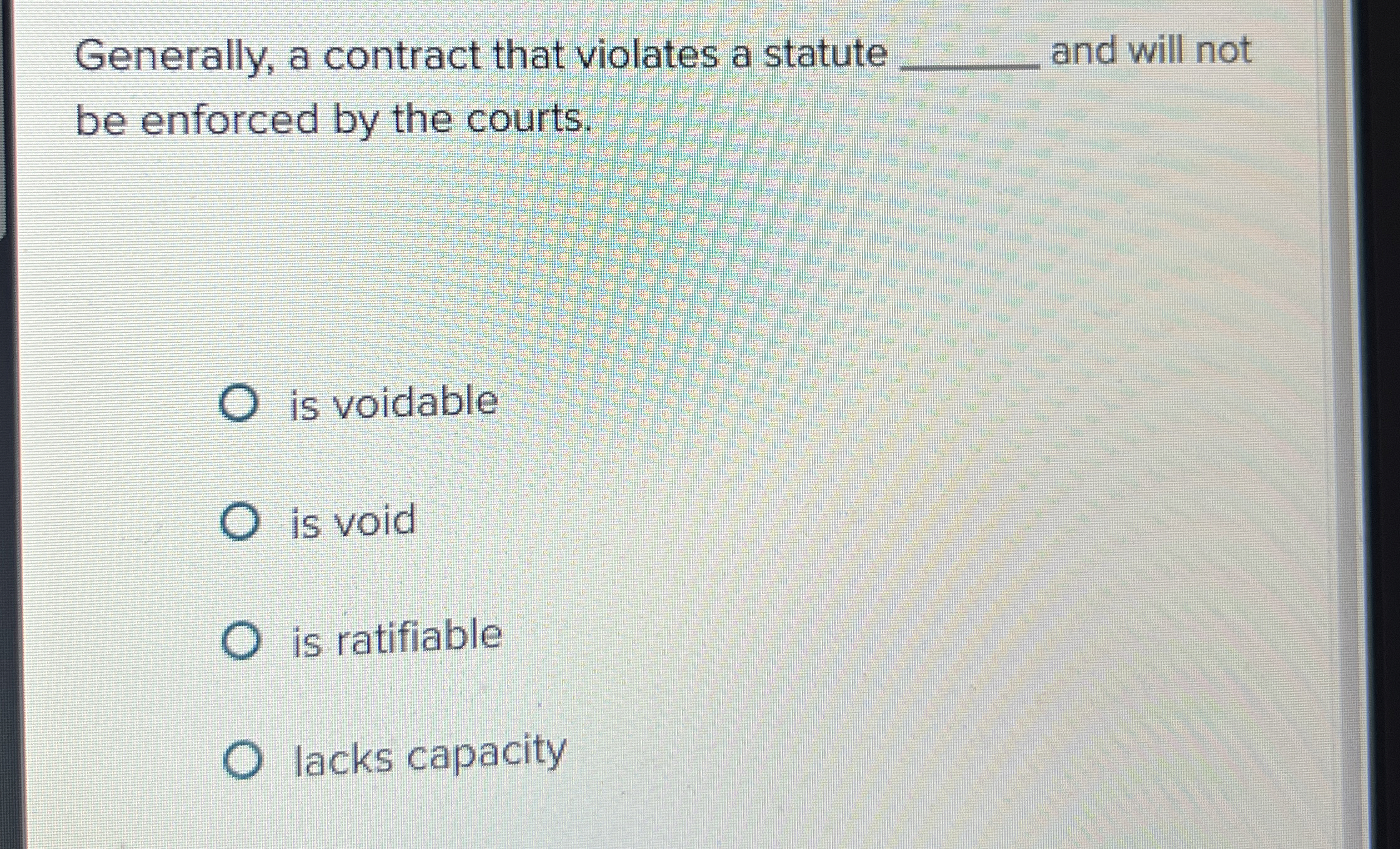  Generally, a contract that violates a statute q, and will not