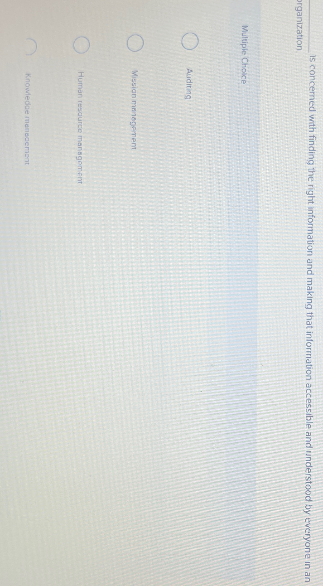  is concerned with finding the right information and making that information