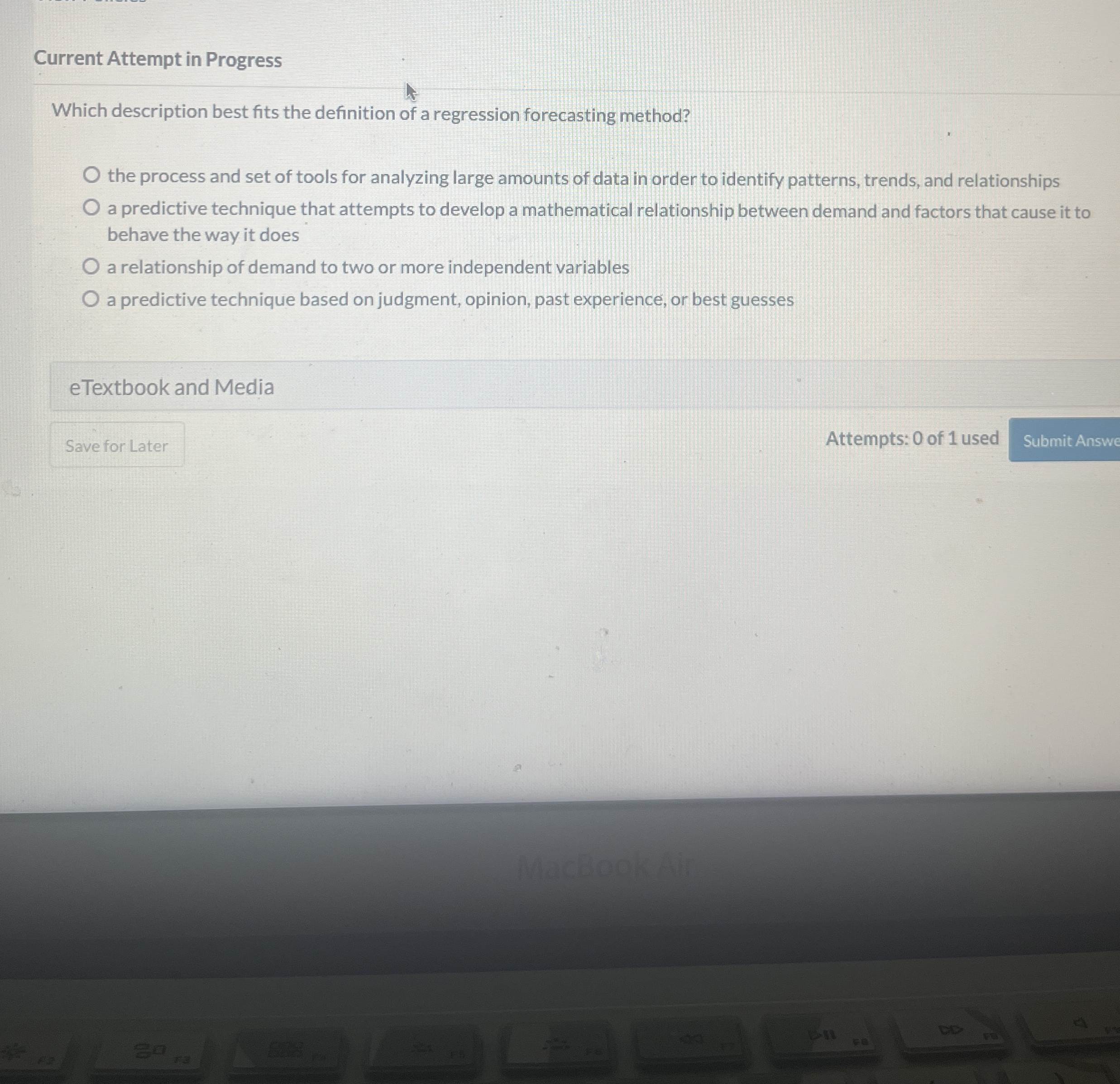  Current Attempt in Progress Which description best fits the definition of