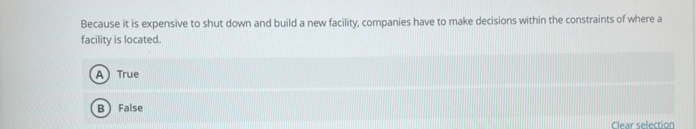  Because it is expensive to shut down and build a new