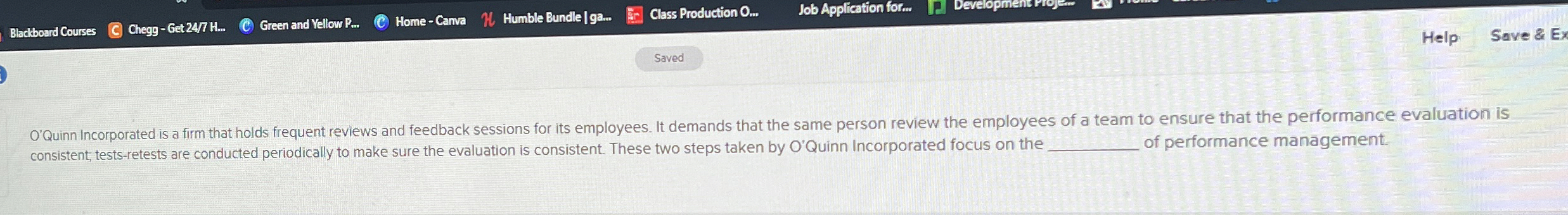  Blackoard Courses Chegg-Get 247 H. Green and Yellow P.o. Home-Canva Humble