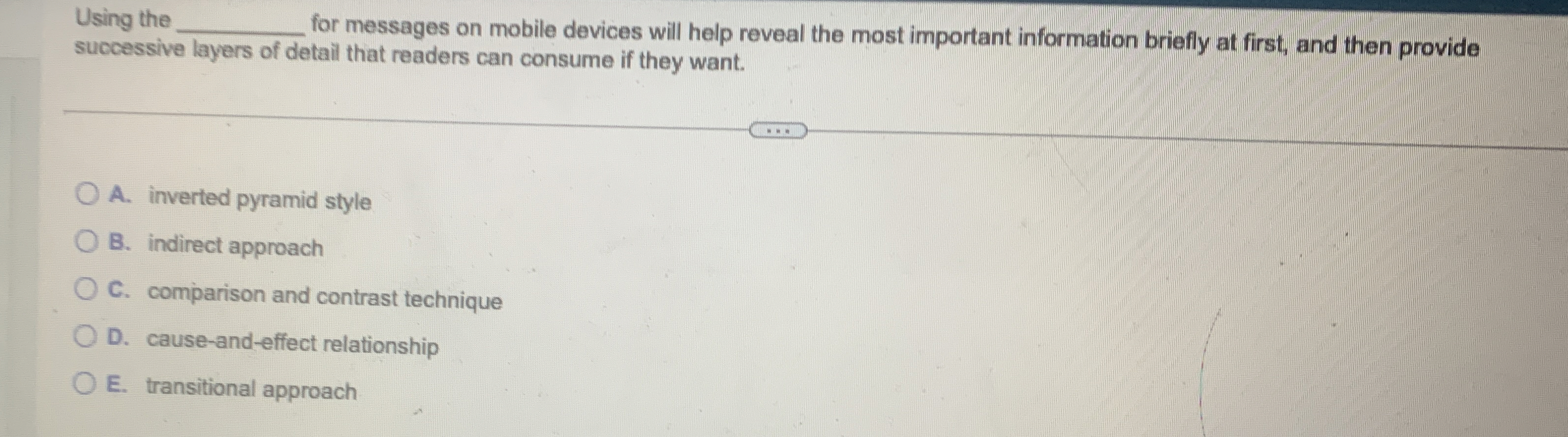  Using the for messages on mobile devices will help reveal the