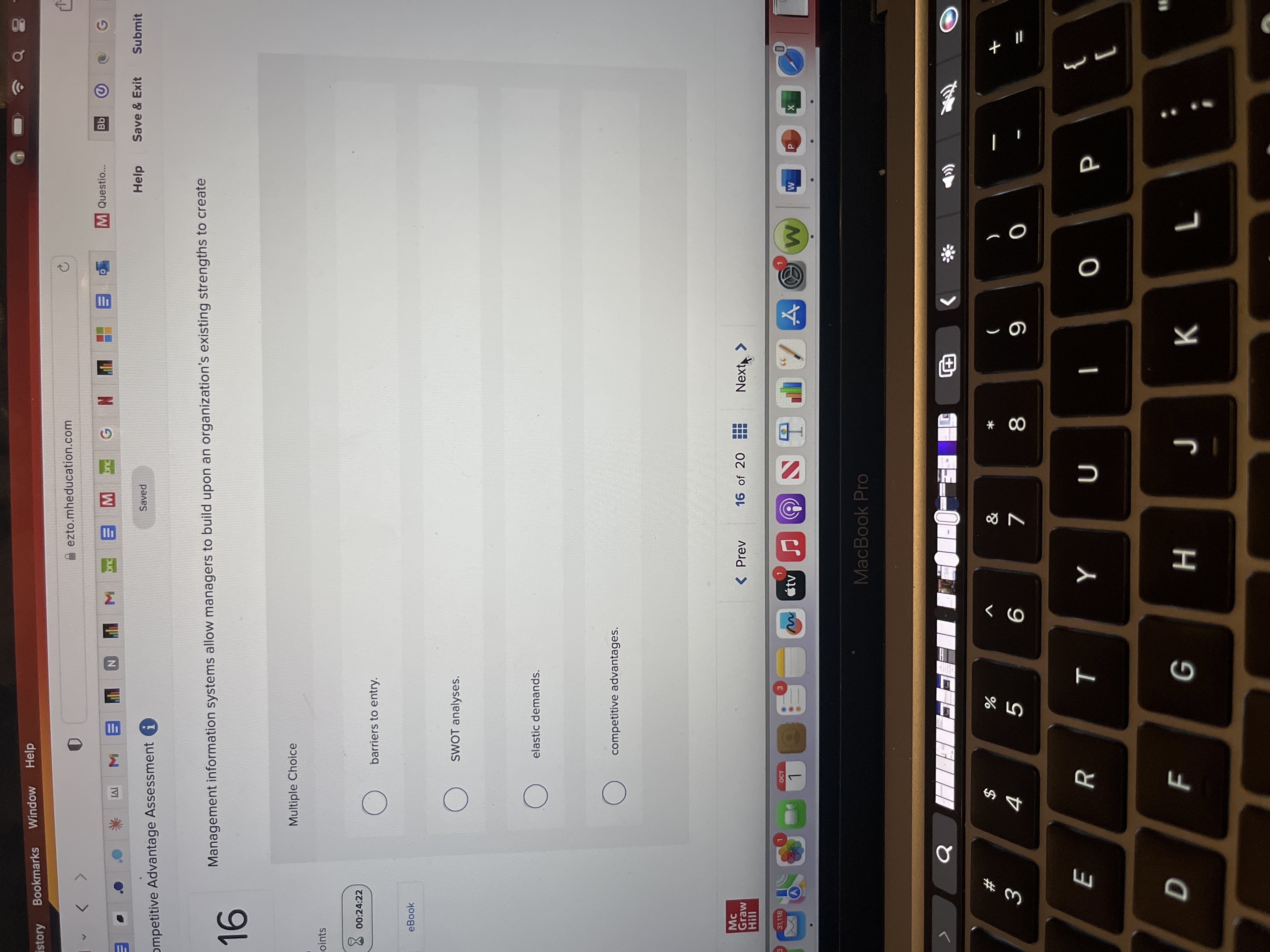  16 Management information systems allow managers to build upon an organization's