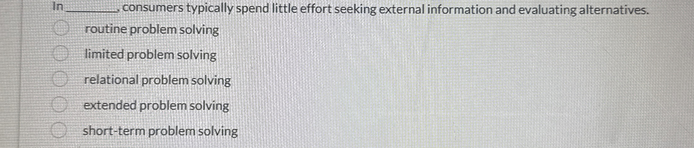  1 , consumers typically spend little effort seeking external information and