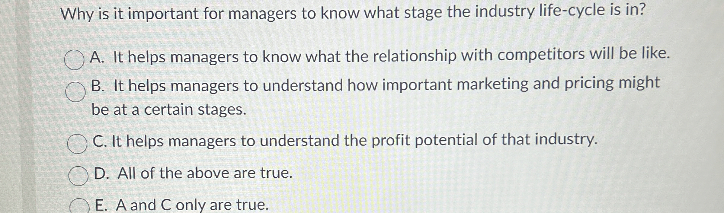  Why is it important for managers to know what stage the