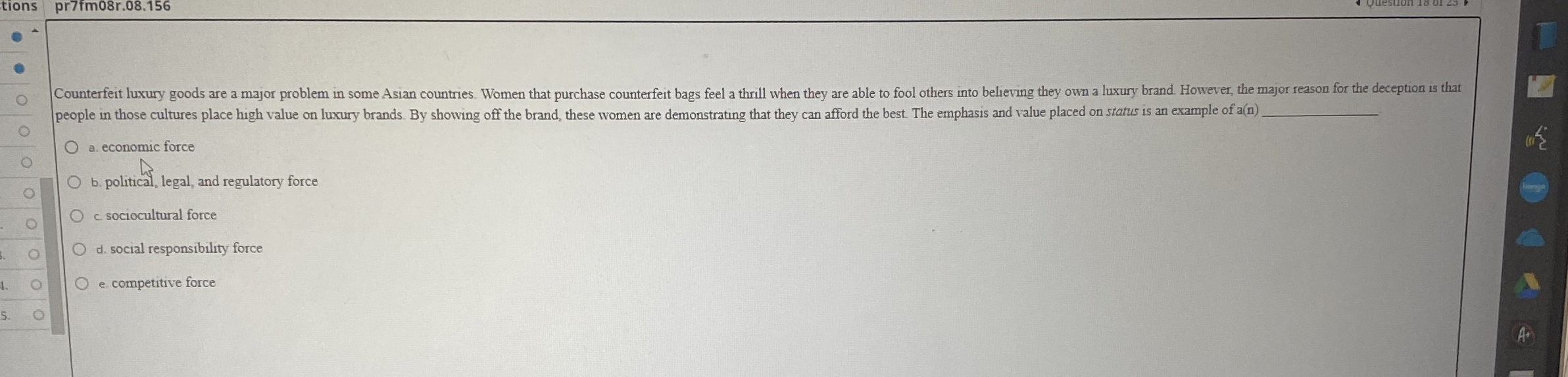  pr7fm08r.08.156 people in those cultures place high value on luxury brands.