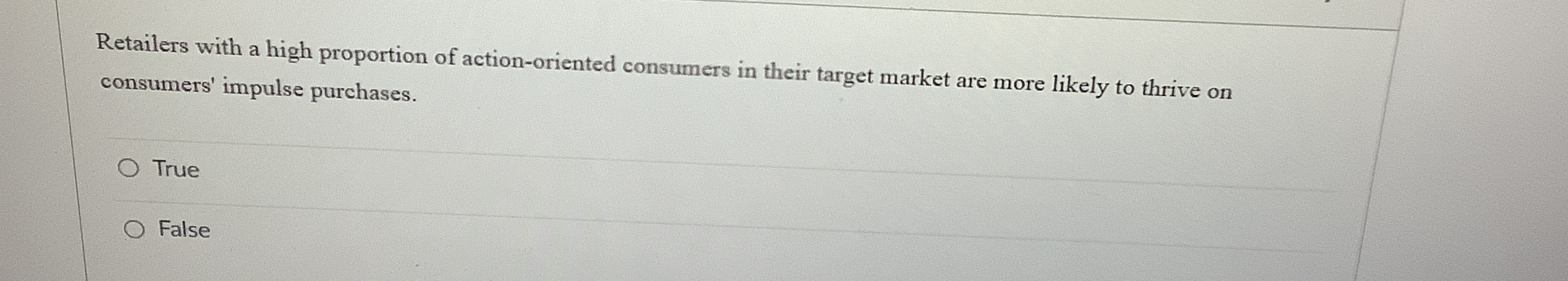  Retailers with a high proportion of action-oriented consumers in their target