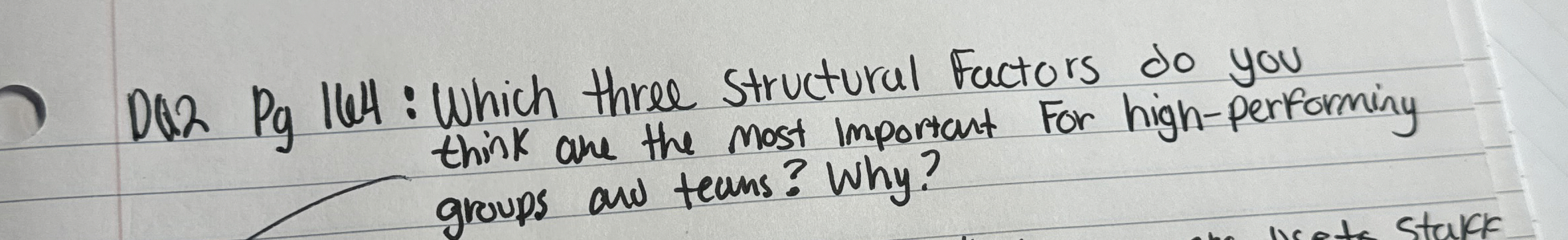  D02 Pg 164 : Which three structural Factors do you think
