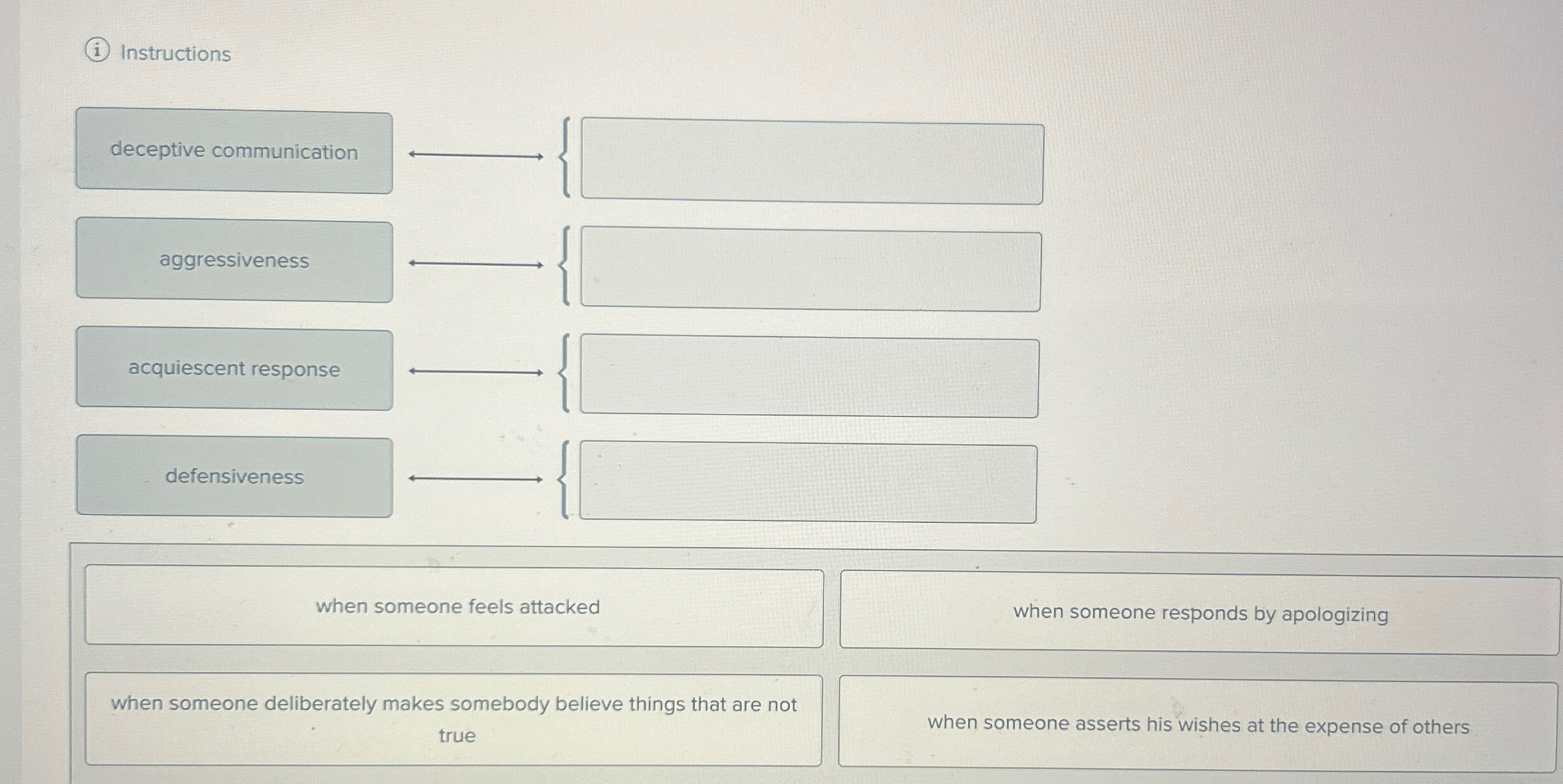  (i) Instructions when someone feels attacked when someone responds by apologizing