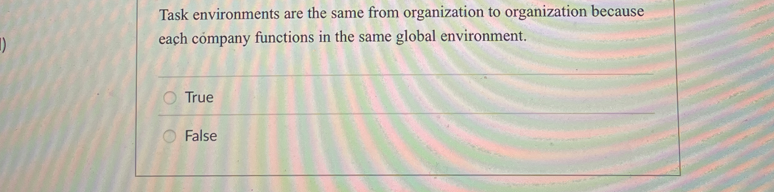  How to solve Task environments are the same from organization to