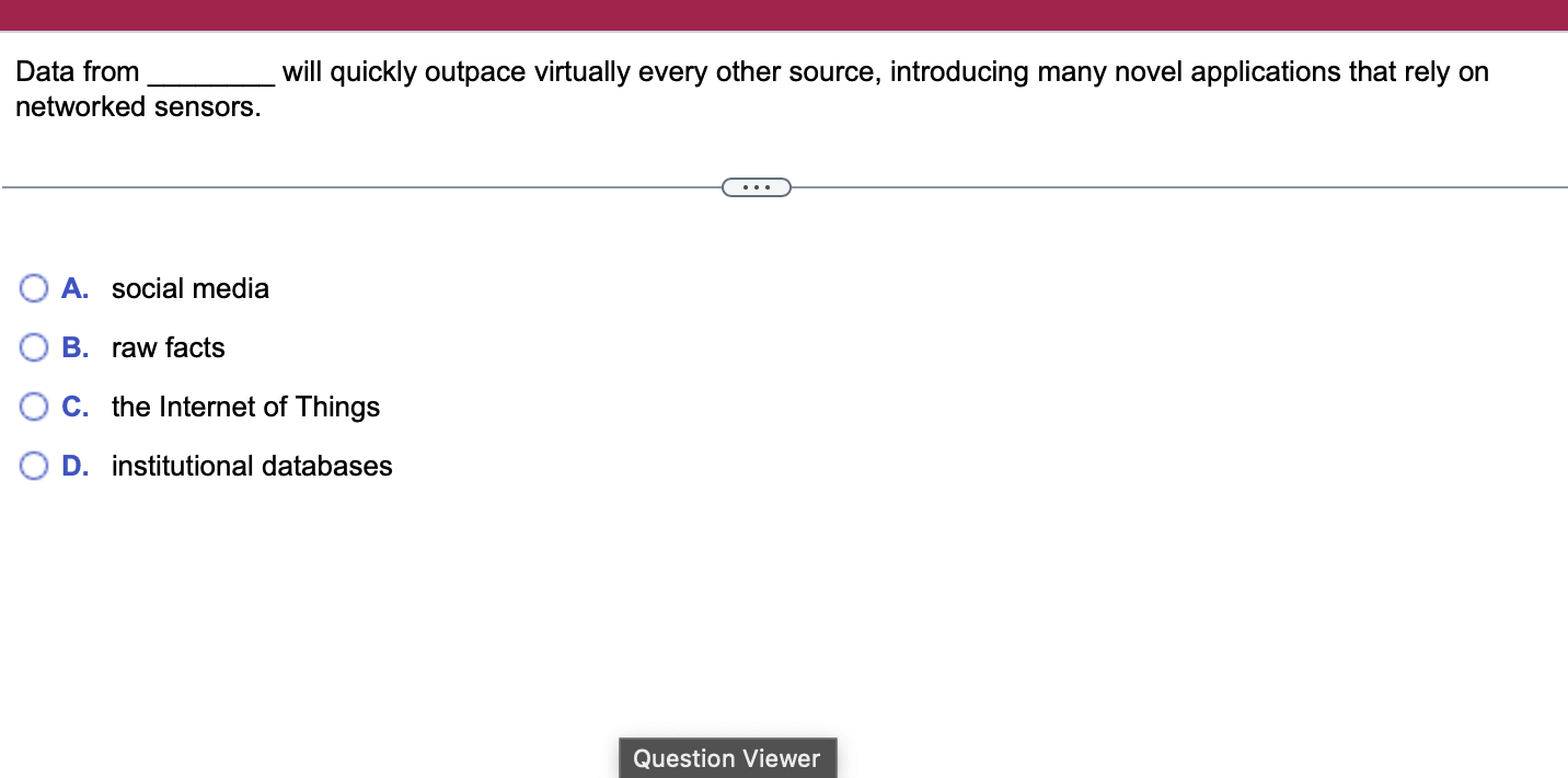  Data from will quickly outpace virtually every other source, introducing many