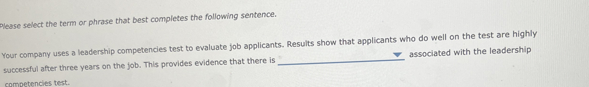  You typically use established technical skills tests to make hiring decisions.