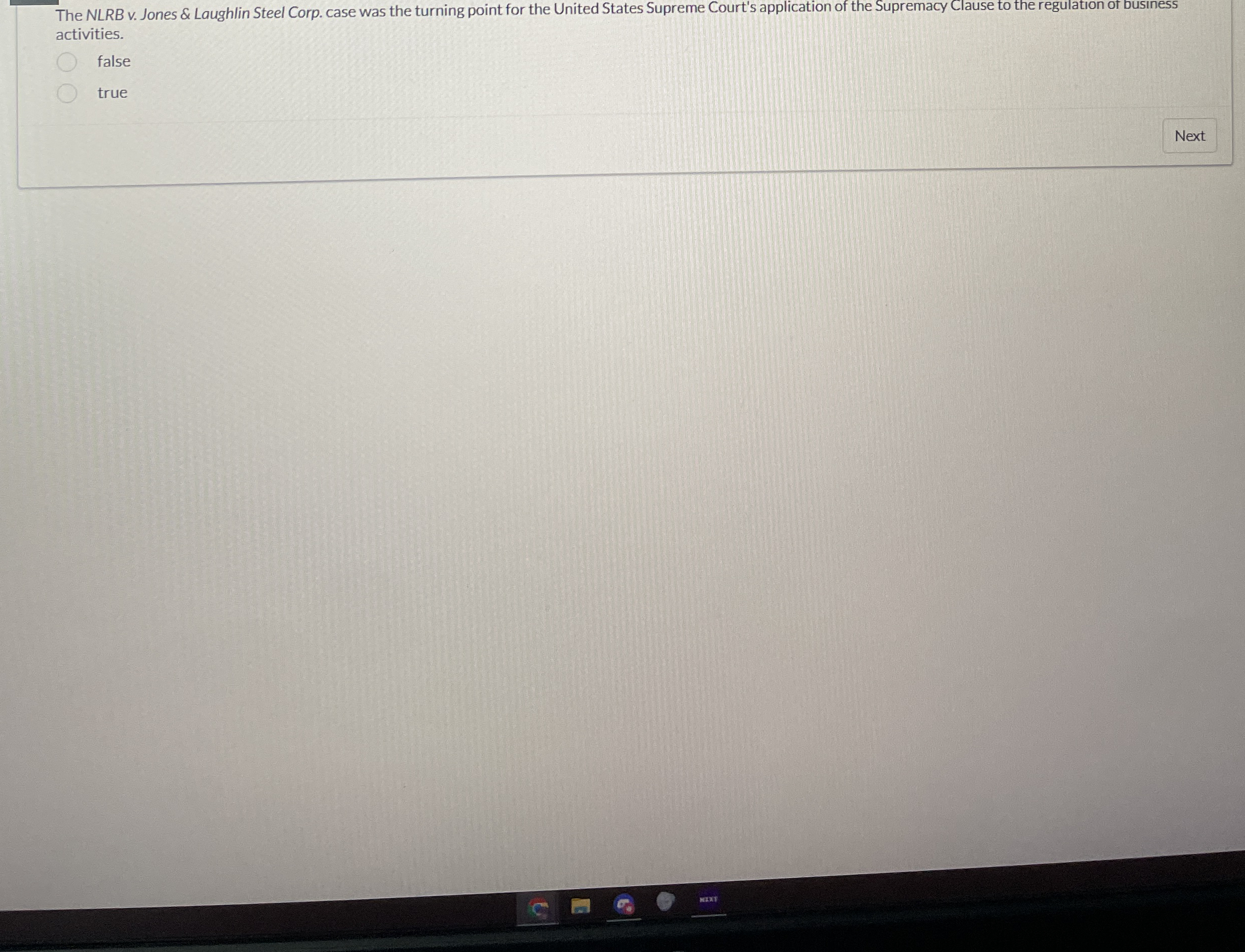  The NLRB v. Jones & Laughlin Steel Corp. case was the