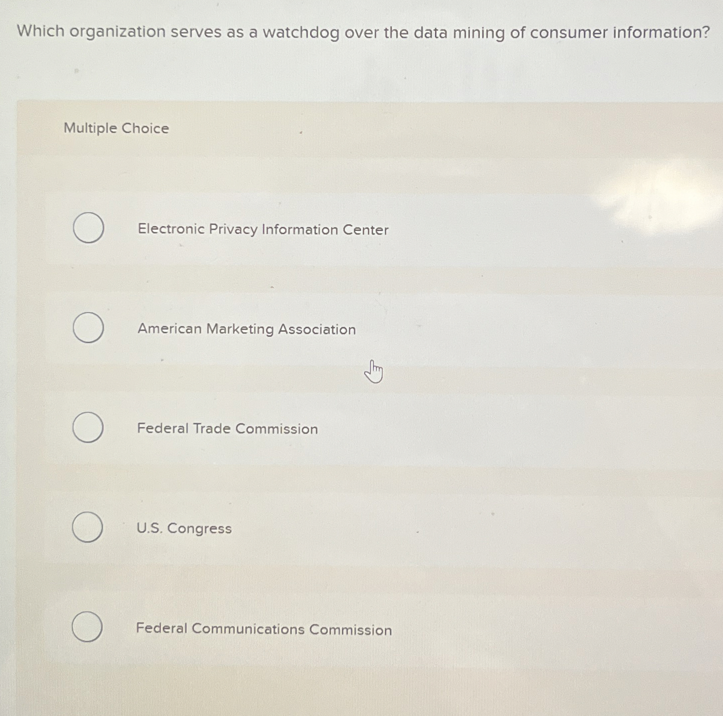  Which organization serves as a watchdog over the data mining of