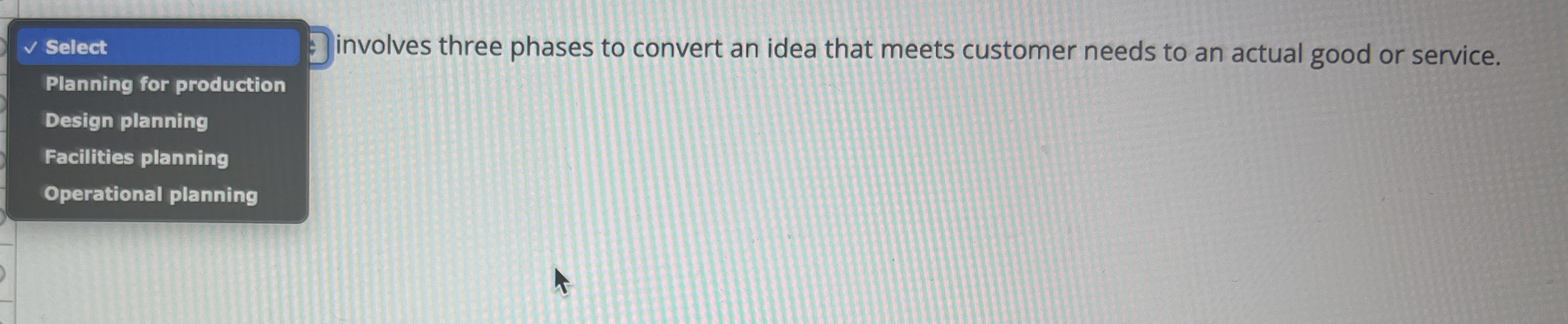  Select involves three phases to convert an idea that meets customer
