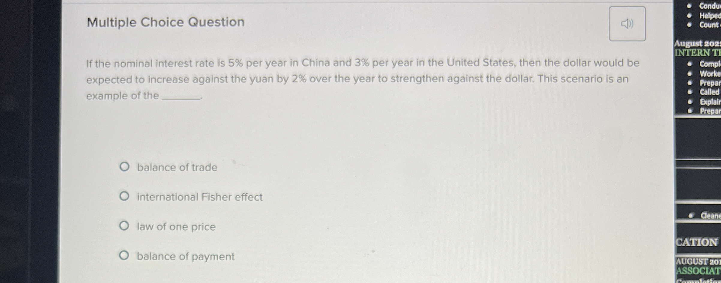  Multiple Choice Question condu Helpec Count August 202: INIYRN TI If
