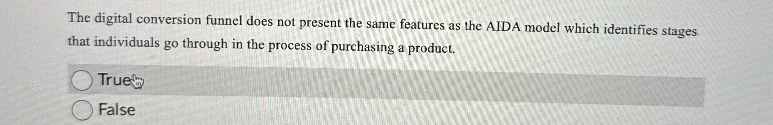  The digital conversion funnel does not present the same features as