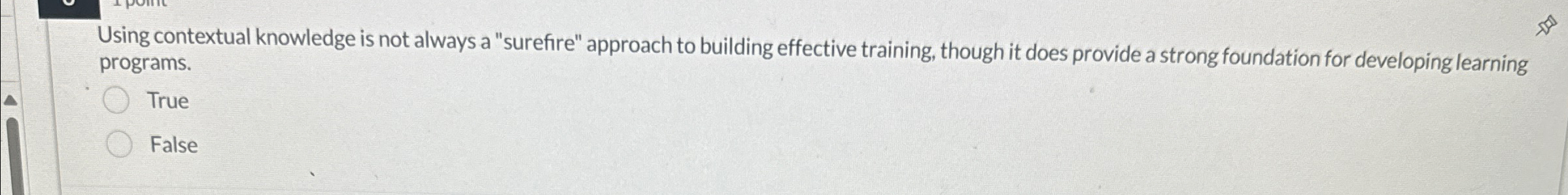  Using contextual knowledge is not always a "surefire" approach to building