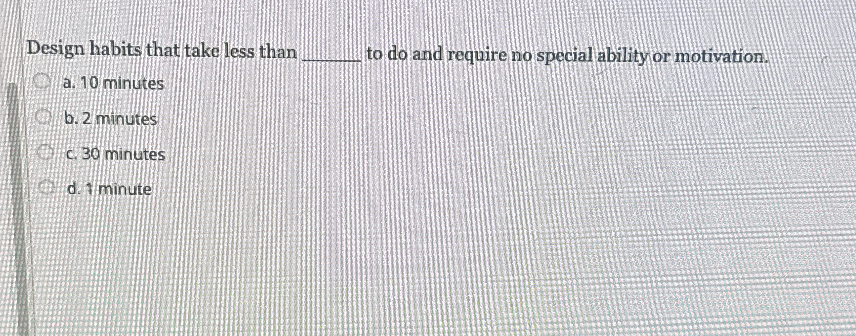  Design habits that take less than to do and require no