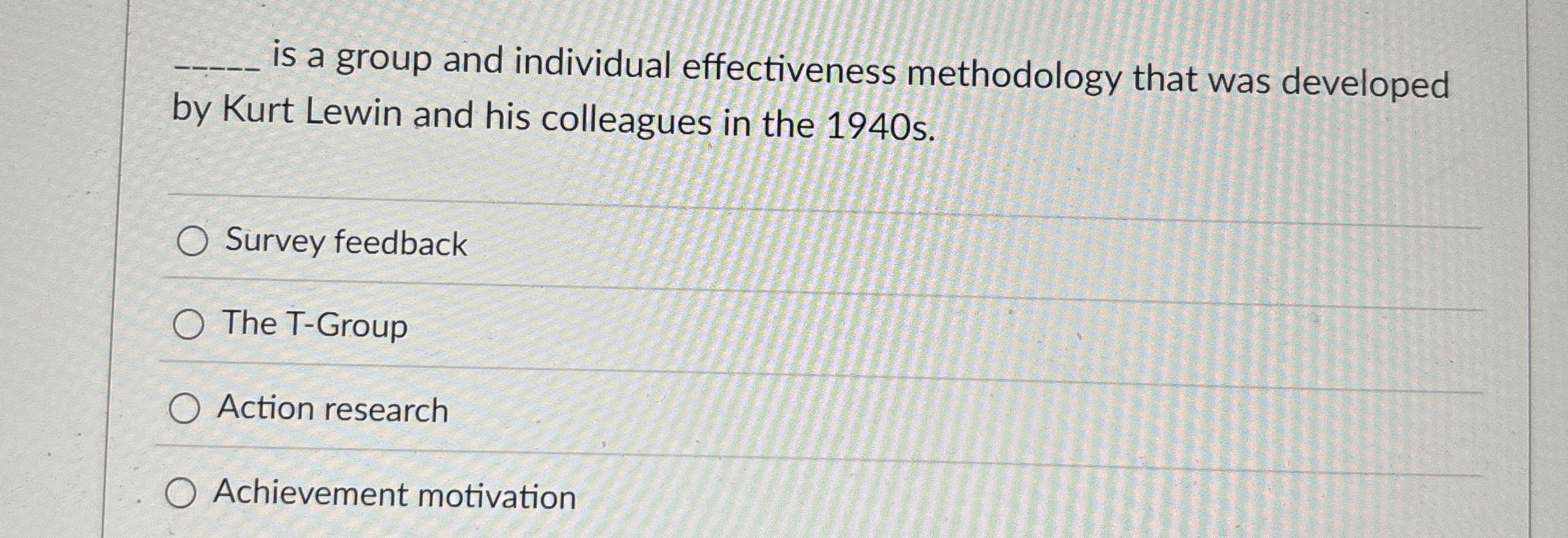  q, is a group and individual effectiveness methodology that was developed