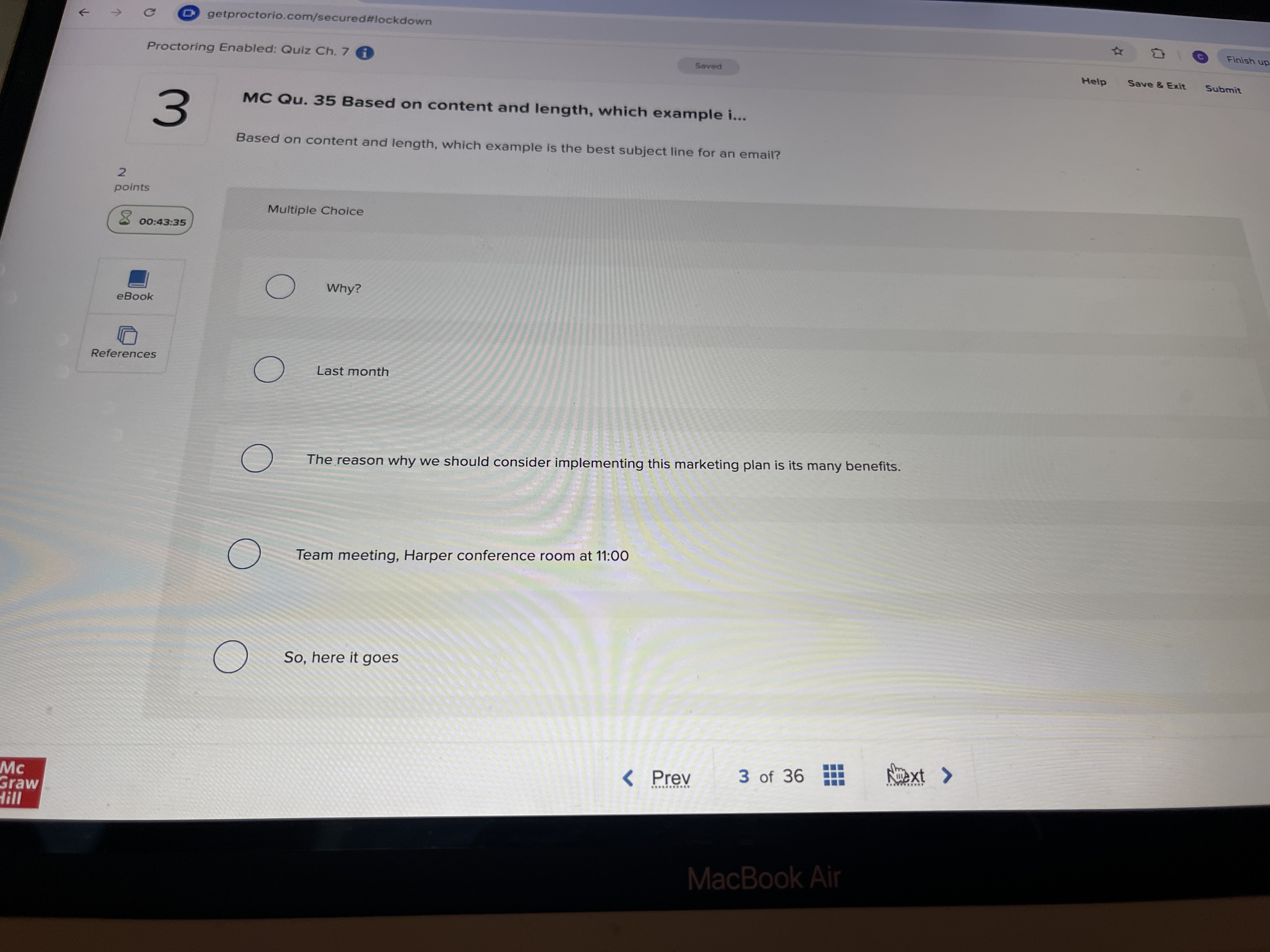  MC Qu.35 Based on content and length, which example i... Based