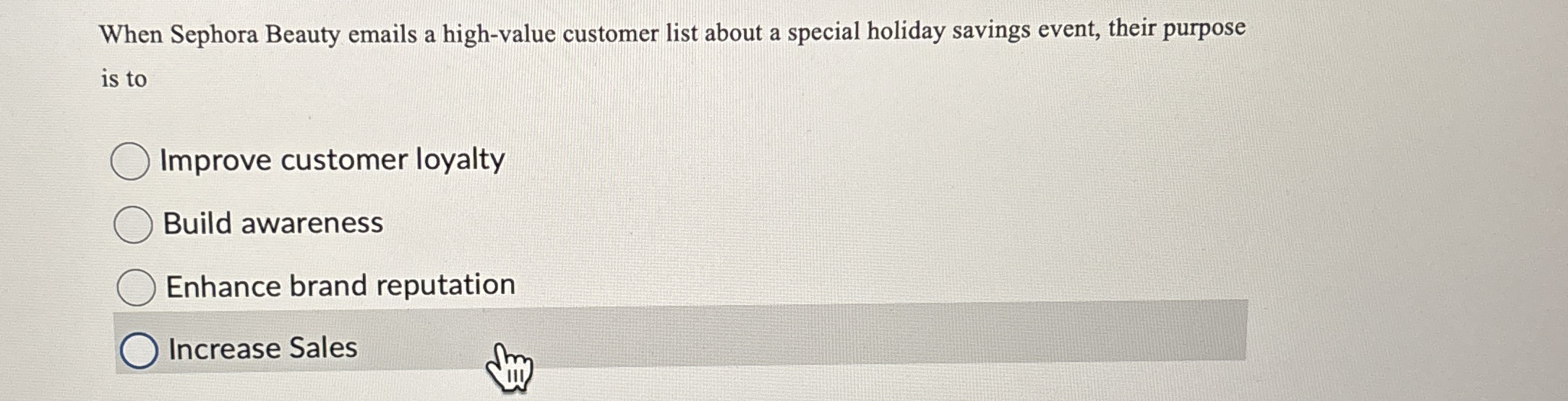  When Sephora Beauty emails a high-value customer list about a special