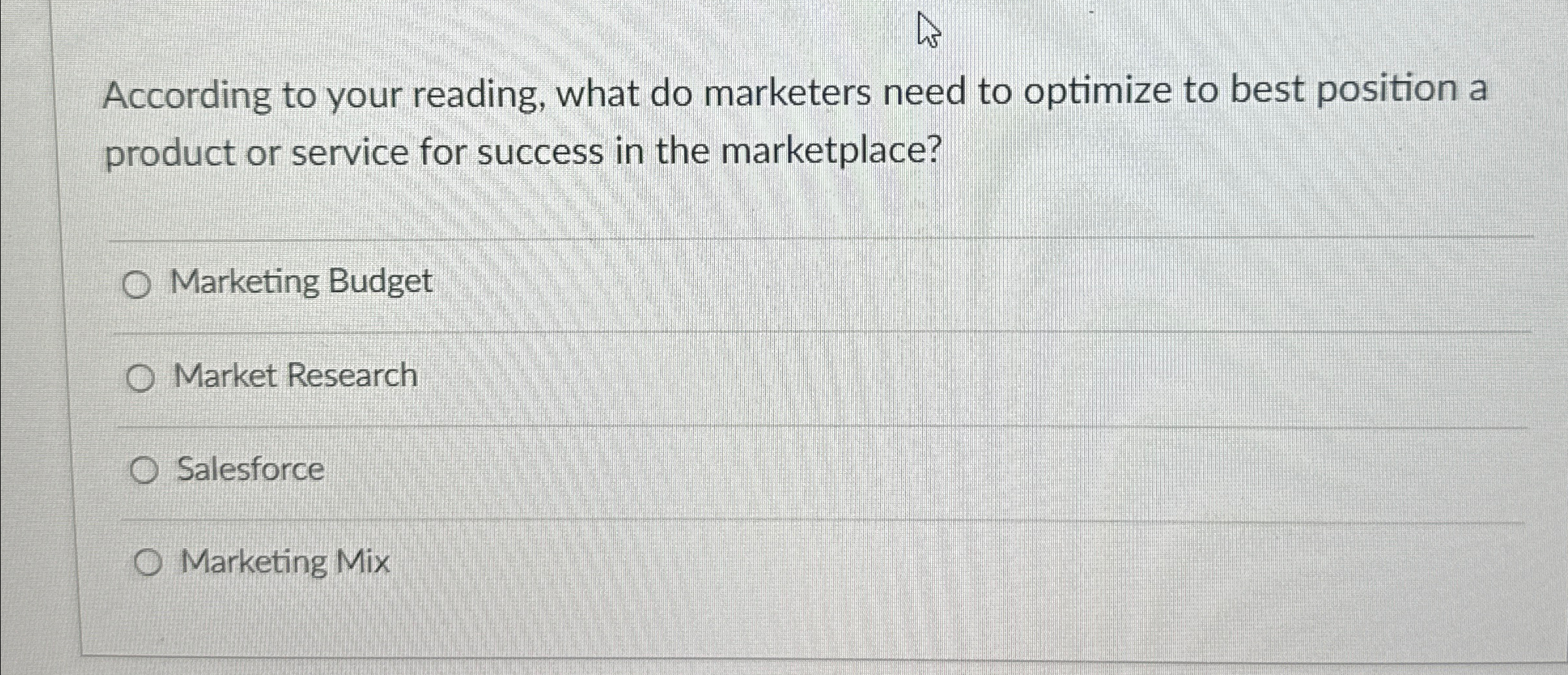  According to your reading, what do marketers need to optimize to