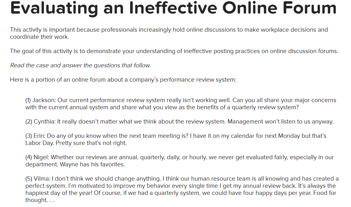  What is the primary problem with Statement 5 of the forum?