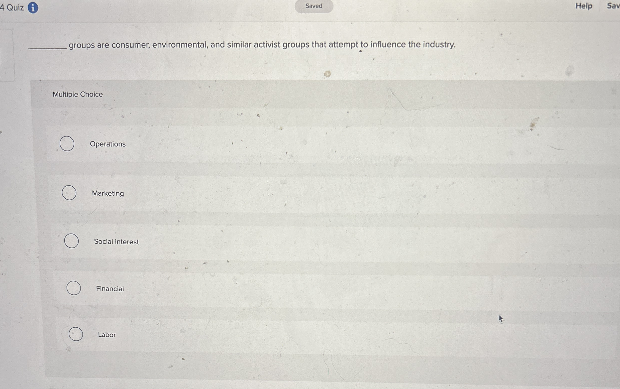  groups are consumer, environmental, and similar activist groups that attempt to