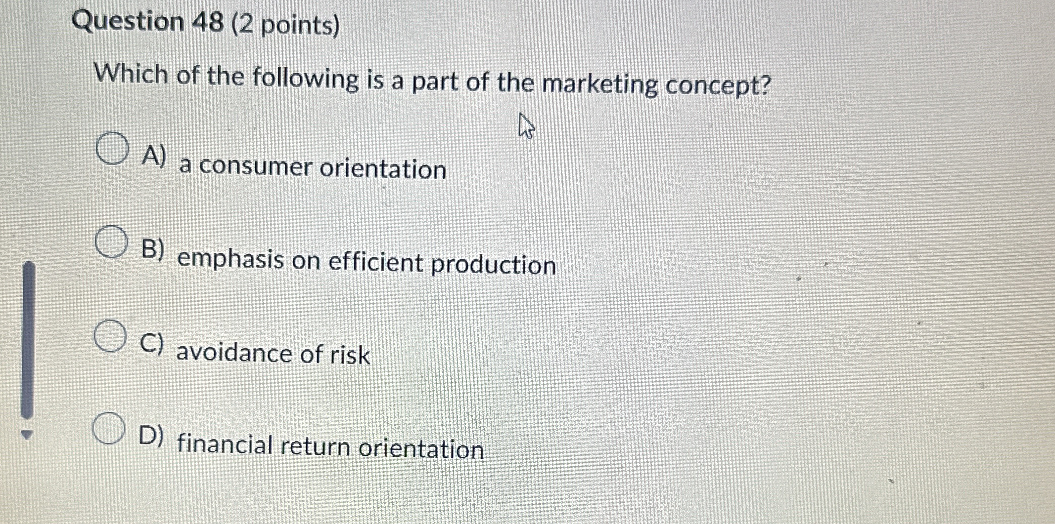  Question 48(2 points) Which of the following is a part of
