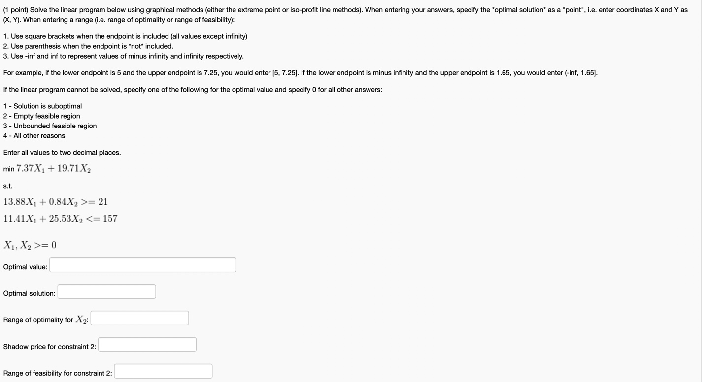  (x,Y). When entering a range (i.e. range of optimality or range