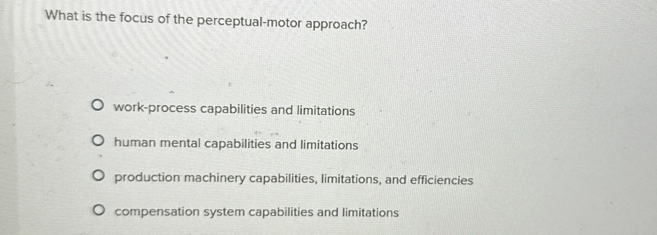  is concerned with examining the interface between individuals' physiological characteristics and